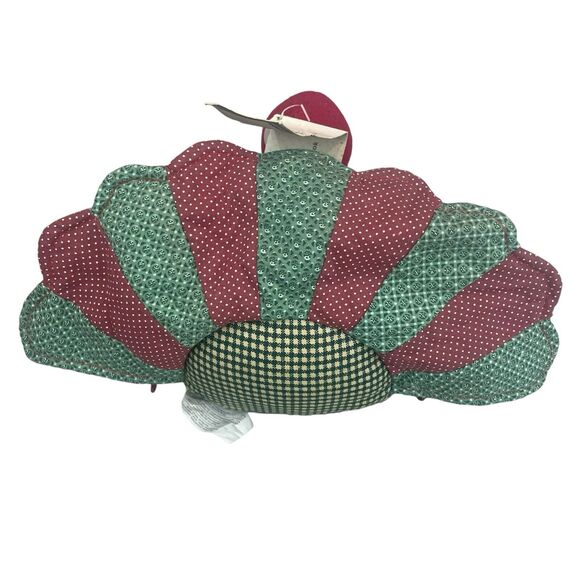 VTG Calico Crafts Thanksgiving Patchwork Stuffed Turkey Tabletop Decor - Picture 5 of 11